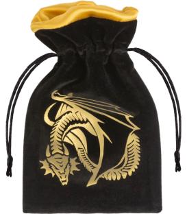 Bolsa Q-Workshop: Dragon (Black & Golden Velour)