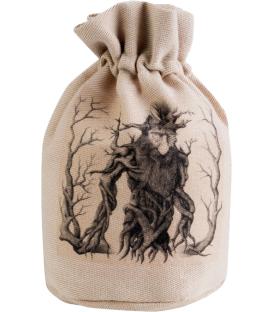 Bolsa Q-Workshop: Forest (Beige & Black) Dice Pouch