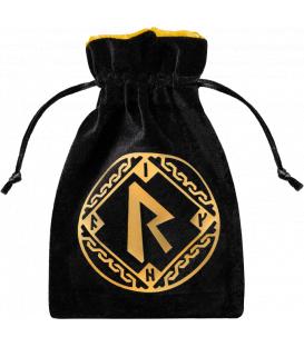 Bolsa Q-Workshop: Runic Velour (Black & Golden)