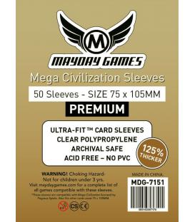 Fundas Mayday (75x105mm) PREMIUM (50) - Mega Civilization