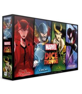 Marvel Dice Throne/1 (Bruja Escarlata,Thor, Loki, Spider-Man)